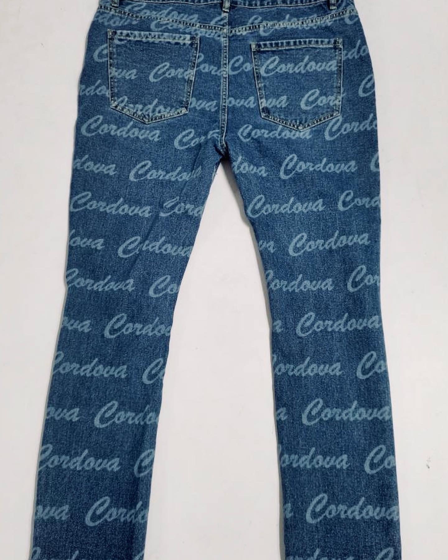 Laser Print Cordova Slim Fit Jeans